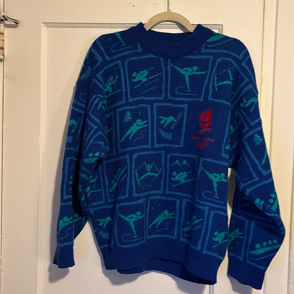 Vintage sweater. Albertvill 1992 Olympics
